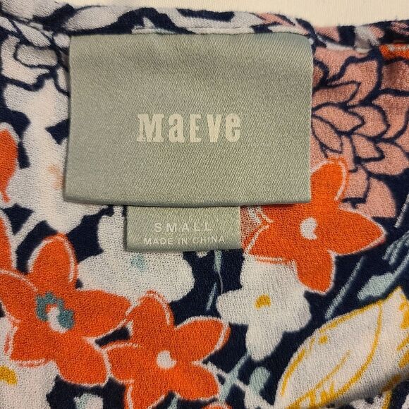 Anthropologie Maeve Floral Peasant Top, Sz S - Picture 5 of 13